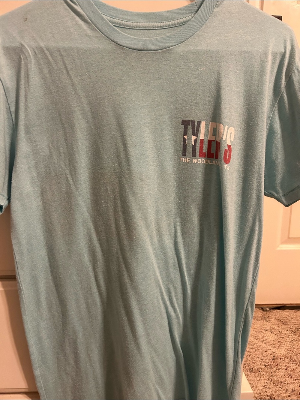 The Woodlands Light Blue Short Sleeve Crew Tee